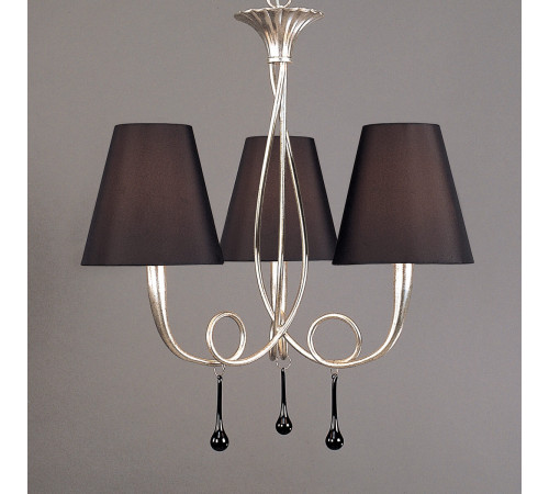Подвесная люстра Mantra Paola Painted Silver 3532