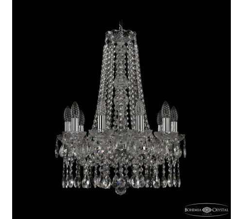 Подвесная люстра Bohemia Ivele Crystal 1413/10/165/h-62 Ni Подвесная люстра Bohemia Ivele Crystal 1413/10/165/h-62 Ni