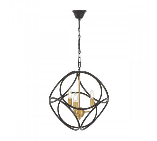 Подвесная люстра Lumina Deco Casai LDP 1243-3 BK+MD Подвесная люстра Lumina Deco Casai LDP 1243-3 BK+MD