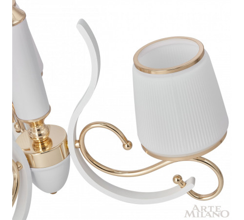 Подвесная люстра Arte Milano Florentia-3857 303857/3 Wh/Gd