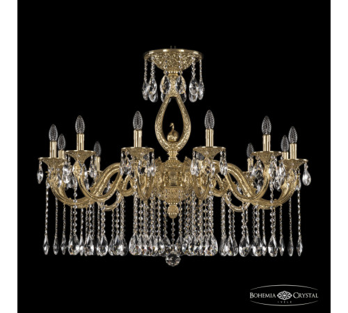Подвесная люстра Bohemia Ivele Crystal Florence 71401/12/360 A G FS2B