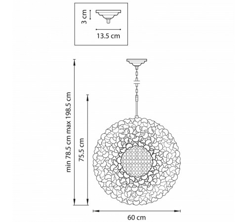 Подвесная люстра Lightstar Verona 727081 Подвесная люстра Lightstar Verona 727081