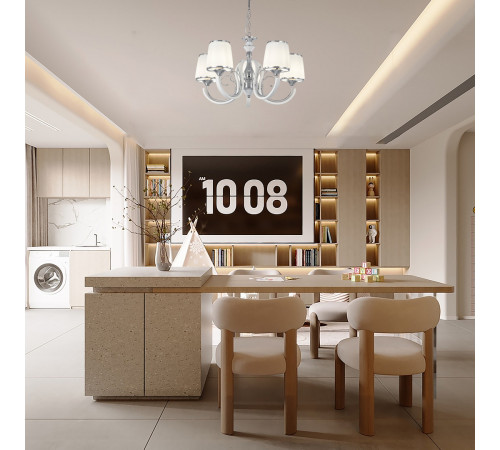 Подвесная люстра Arte Milano Florentia-9247 309247/5 Wh/Ni Подвесная люстра Arte Milano Florentia-9247 309247/5 Wh/Ni