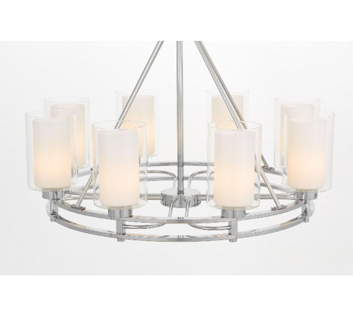 Подвесная люстра Lumina Deco Marietta LDP 8025-8 CHR+WT Подвесная люстра Lumina Deco Marietta LDP 8025-8 CHR+WT