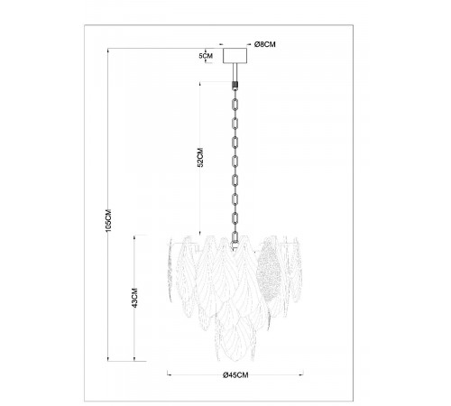 Подвесная люстра Arte Lamp Felicita A4080LM-6GO Подвесная люстра Arte Lamp Felicita A4080LM-6GO