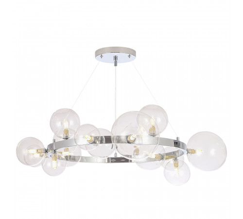 Подвесная люстра Crystal Lux AGATA SP15 V2 CHROME/TRANSPARENTE Подвесная люстра Crystal Lux AGATA SP15 V2 CHROME/TRANSPARENTE