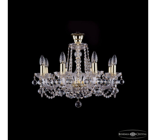 Подвесная люстра Bohemia Ivele Crystal 1402/8/195 G Balls tube Подвесная люстра Bohemia Ivele Crystal 1402/8/195 G Balls tube