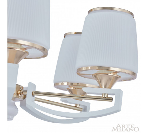 Подвесная люстра Arte Milano Florentia-2457 302457/6 Wh/Gd