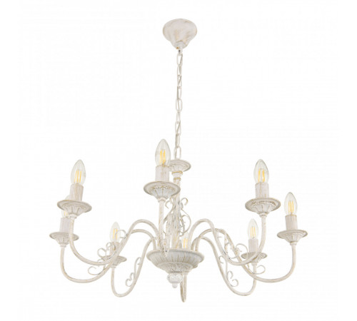 Подвесная люстра Arte Milano 342620/8 WT+G Подвесная люстра Arte Milano 342620/8 WT+G