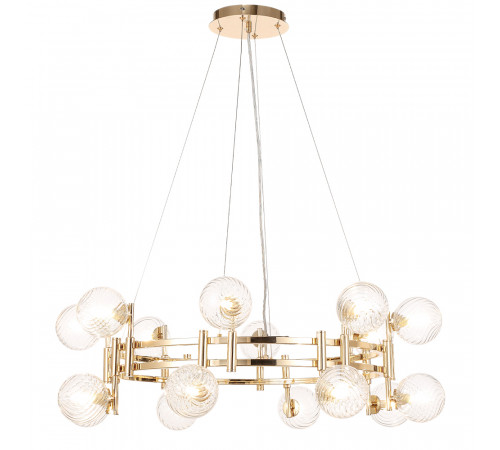 Подвесная люстра Crystal Lux LUXURY SP16 GOLD Подвесная люстра Crystal Lux LUXURY SP16 GOLD