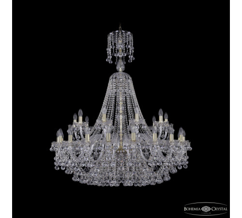 Подвесная люстра Bohemia Ivele Crystal 1409/20+10/400/XL-132 G Подвесная люстра Bohemia Ivele Crystal 1409/20+10/400/XL-132 G