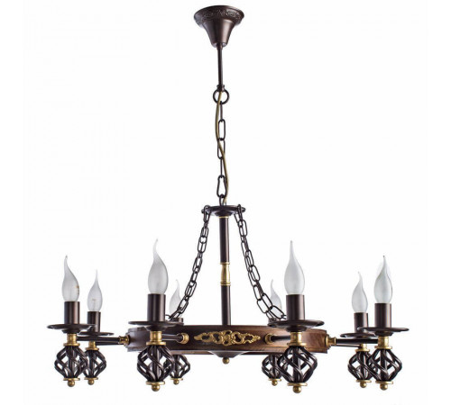Подвесная люстра Arte Lamp Cartwheel A4550LM-8CK Подвесная люстра Arte Lamp Cartwheel A4550LM-8CK