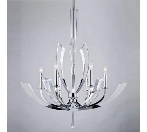 Подвесная люстра Delight Collection Ice Kingdom P68028L-6 chrome Подвесная люстра Delight Collection Ice Kingdom P68028L-6 chrome