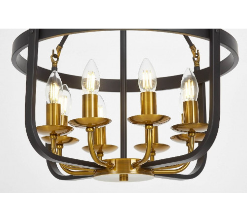 Подвесная люстра Lumina Deco Berling LDP 8024-8 BK+MD Подвесная люстра Lumina Deco Berling LDP 8024-8 BK+MD