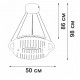 Подвесная люстра Vitaluce V54010-1/1S