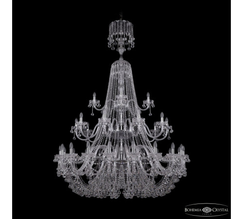 Подвесная люстра Bohemia Ivele Crystal 1409/20+10+5/530/XL-203/3d Ni Подвесная люстра Bohemia Ivele Crystal 1409/20+10+5/530/XL-203/3d Ni