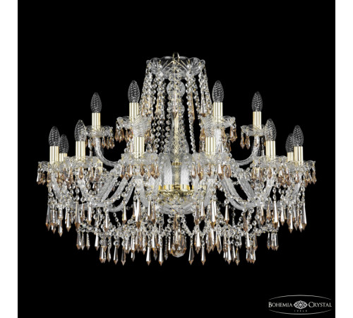 Подвесная люстра Bohemia Ivele Crystal 1403/12+6/300 G K721
