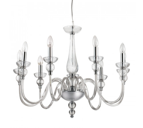 Подвесная люстра Ideal Lux Doge SP9 Trasparente 044453 Подвесная люстра Ideal Lux Doge SP9 Trasparente 044453