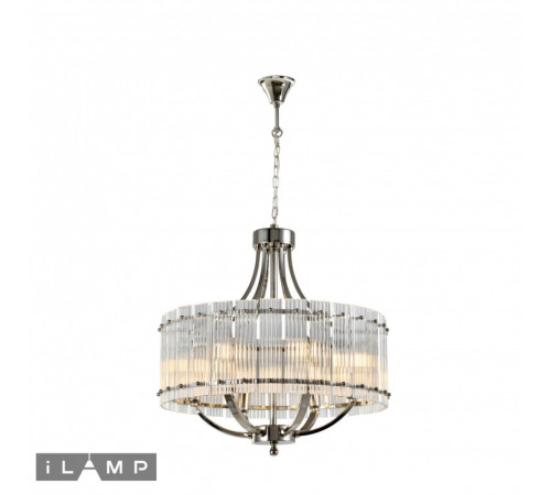 Подвесная люстра iLamp Silverstone P9504-6 Nickel Подвесная люстра iLamp Silverstone P9504-6 Nickel