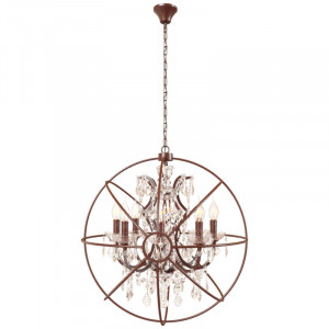 Подвесная люстра LOFT IT Foucaults orb crystal Loft1897/8