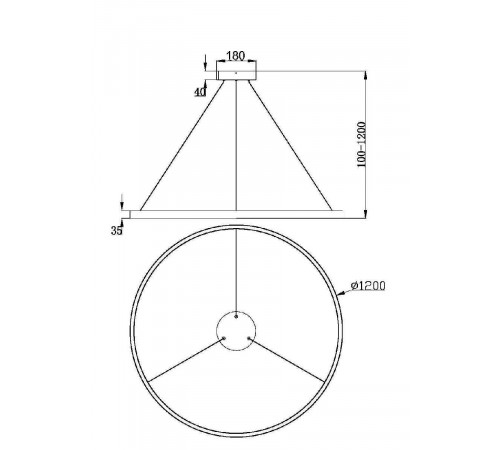 Подвесная люстра Maytoni Rim MOD058PL-L65BS3K Подвесная люстра Maytoni Rim MOD058PL-L65BS3K