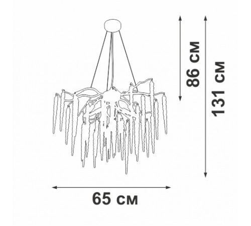 Подвесная люстра Vitaluce V2875-8/7S Подвесная люстра Vitaluce V2875-8/7S