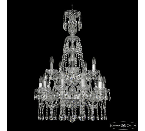 Подвесная люстра Bohemia Ivele Crystal 1413/10+5/200/XL-90/2d Ni Подвесная люстра Bohemia Ivele Crystal 1413/10+5/200/XL-90/2d Ni