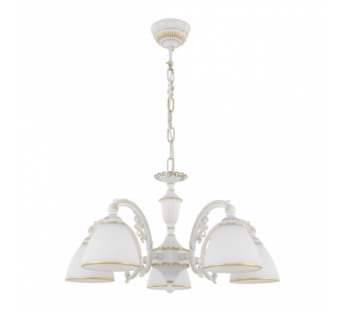 Подвесная люстра Arte Milano 341837/5 WT+G Подвесная люстра Arte Milano 341837/5 WT+G