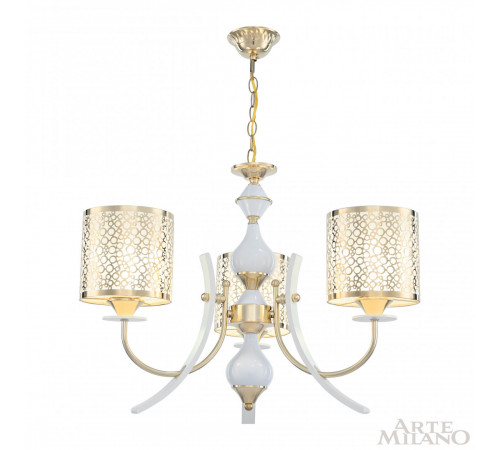 Подвесная люстра Arte Milano Florentia-6067 306067/3 Wh/Gd