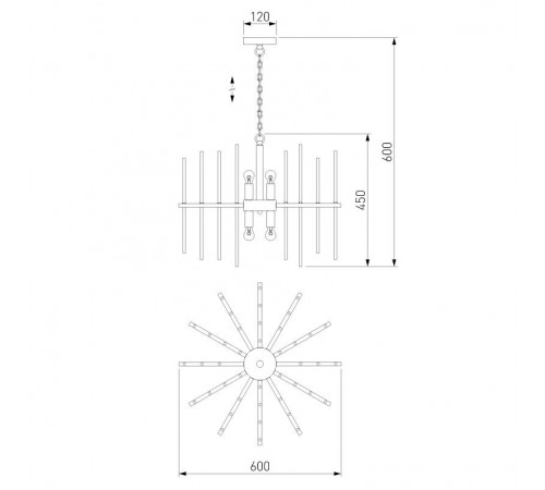 Подвесная люстра Bogates Allure 355/6 Smart Подвесная люстра Bogates Allure 355/6 Smart