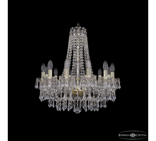 Подвесная люстра Bohemia Ivele Crystal 1403/12/195/h-60 G Подвесная люстра Bohemia Ivele Crystal 1403/12/195/h-60 G