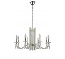 Подвесная люстра Crystal Lux AURELIO SP8 GOLD+CHROME/TRANSPARENT