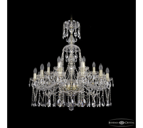 Подвесная люстра Bohemia Ivele Crystal 1413/12+6/300/XL-95 G