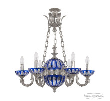 Подвесная люстра Bohemia Ivele Crystal Florence 71003P/6/175 Ni P Clear-Blue/H-1H Y8 FA4S