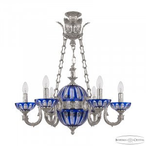 Подвесная люстра Bohemia Ivele Crystal Florence 71003P/6/175 Ni P Clear-Blue/H-1H Y8 FA4S