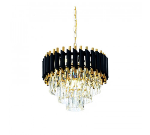 Подвесная люстра Lumina Deco Funneli LDP 6003-400 BK+F.GD Подвесная люстра Lumina Deco Funneli LDP 6003-400 BK+F.GD