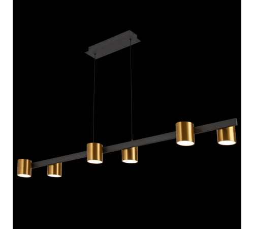 Подвесная люстра Natali Kovaltseva LED LAMPS 81129/6C BRASS BLACK Подвесная люстра Natali Kovaltseva LED LAMPS 81129/6C BRASS BLACK