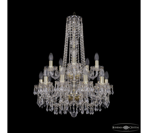 Подвесная люстра Bohemia Ivele Crystal 1403/10+5/195/h-77/2d G Подвесная люстра Bohemia Ivele Crystal 1403/10+5/195/h-77/2d G