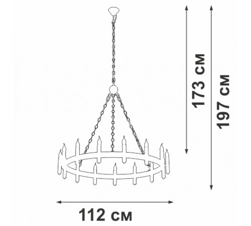 Подвесная люстра Vitaluce V1871-7/15 Подвесная люстра Vitaluce V1871-7/15
