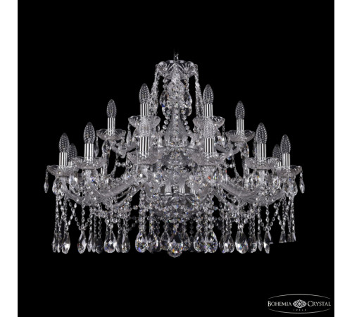 Подвесная люстра Bohemia Ivele Crystal 1413/12+6/300/2d Ni Подвесная люстра Bohemia Ivele Crystal 1413/12+6/300/2d Ni