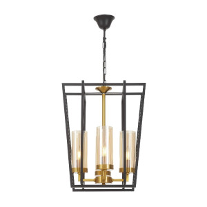 Подвесная люстра Lumina Deco Afres LDP 1246-4 BK+MD