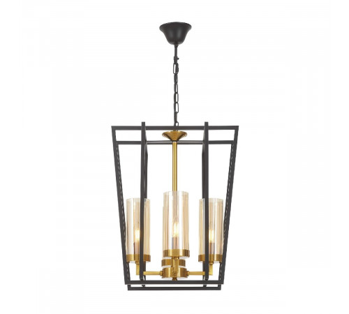 Подвесная люстра Lumina Deco Afres LDP 1246-4 BK+MD Подвесная люстра Lumina Deco Afres LDP 1246-4 BK+MD