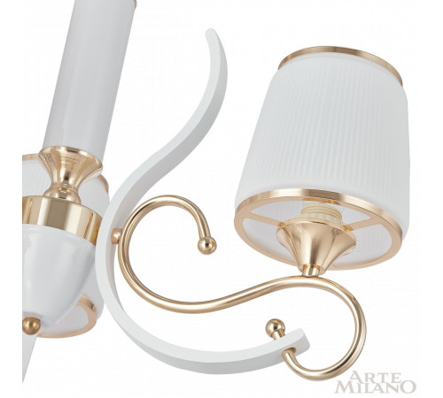 Подвесная люстра Arte Milano Florentia-3857 303857/3 Wh/Gd