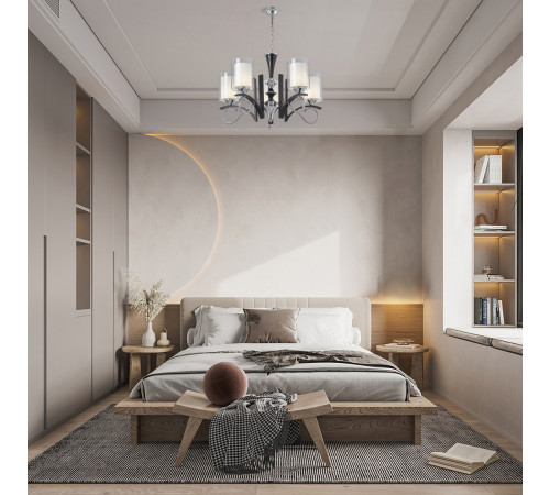 Подвесная люстра Arte Milano Florentia-9167 309167/5 Bk/Ni Подвесная люстра Arte Milano Florentia-9167 309167/5 Bk/Ni