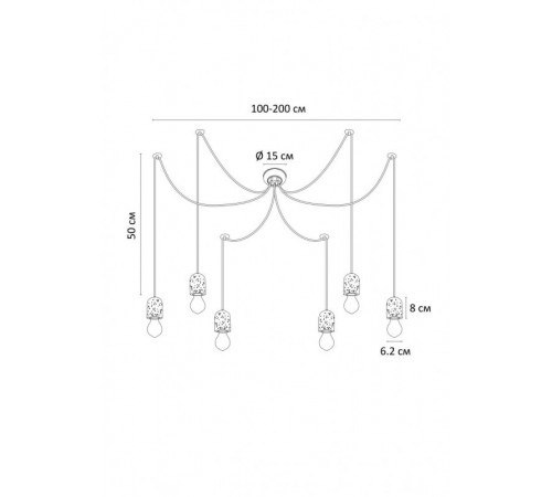Подвесная люстра ARTE Lamp A4321SP-6GY Подвесная люстра ARTE Lamp A4321SP-6GY