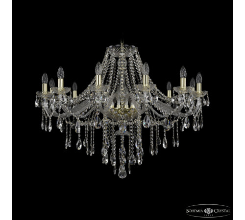 Подвесная люстра Bohemia Ivele Crystal 1415/12/360 G Подвесная люстра Bohemia Ivele Crystal 1415/12/360 G