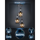 Подвесная люстра Seven Fires Levent SF4045/3P-BK-AM