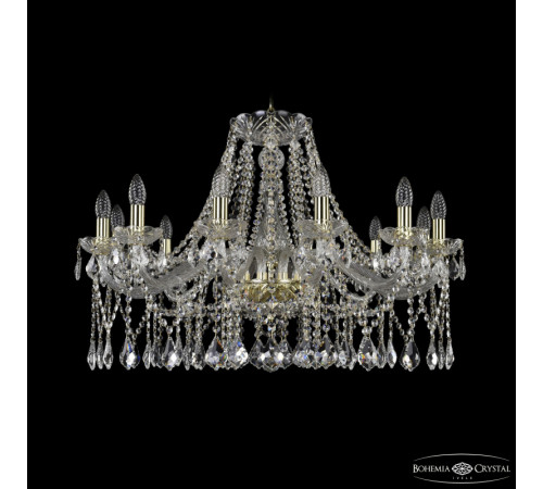 Подвесная люстра Bohemia Ivele Crystal 1413/12/300 G Leafs Подвесная люстра Bohemia Ivele Crystal 1413/12/300 G Leafs