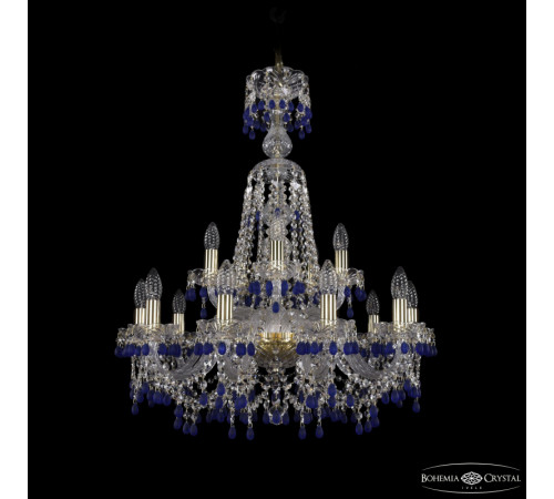 Подвесная люстра Bohemia Ivele Crystal 1410/10+5/240/XL-80 G V3001 Подвесная люстра Bohemia Ivele Crystal 1410/10+5/240/XL-80 G V3001