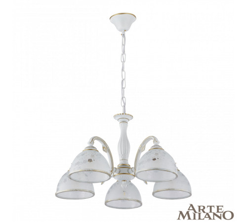 Подвесная люстра Arte Milano 349737/5 WT+G Подвесная люстра Arte Milano 349737/5 WT+G